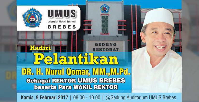 Komedian Qomar Pimpin Universitas Muhadi Setiabudi (UMUS)