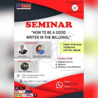 seminar-how-to-be-a-good-writer-in-the-millenial-2018