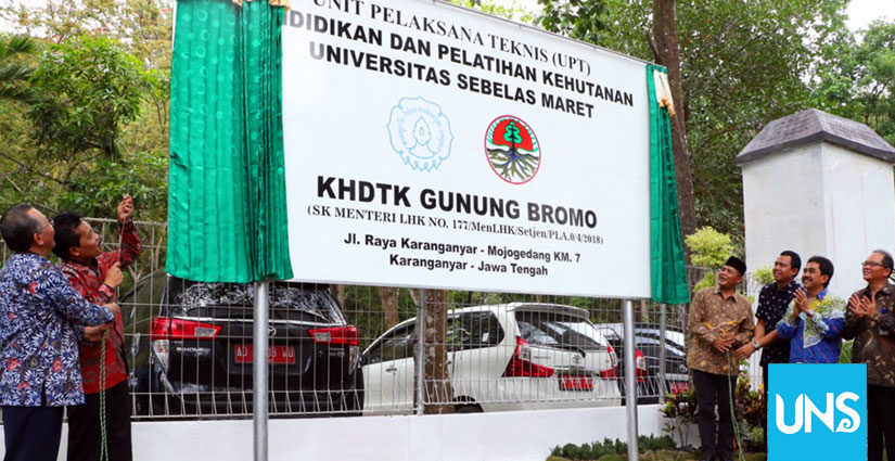 UPT Pendidikan dan Pelatihan Kehutanan KHDTK Gunung Bromo UNS Diresmikan!